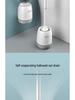 Wall-Mounted Soft Bristle Toilet Brush with Long Handle for Dead Corner Cleaning