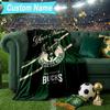Custom Name Blanket Bucks Team Logo Artwork Blanket Bedding Blanket for Travel, Camping, Living Rooms, Offices, Sofas, Fan Christmas gift