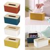 Office Bathroom Accessories Wooden Tissue Boxes Tissue Holder Paper Storage Case Table Decoration