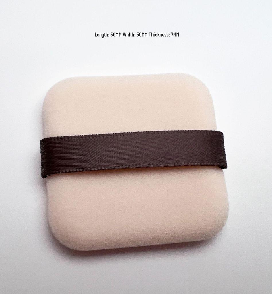 Big Brand Camel Plush Ultra-Thin Rectangular Powder Compact with Cushion Flocked Puff