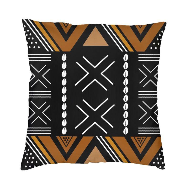 Aztec Tribal Pattern Cushion Cover Doublesided 3D Printing Ethnic Bohemian Floor Pillow Case Living Room Pillowcase Home Decor