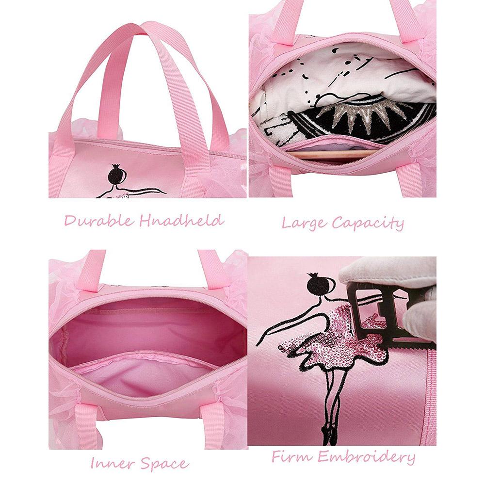 Сумки для балета и танцев, спортивный танцевальный детский рюкзак для девочек, детская сумка-бочка, костюмная одежда, обувь, платье, сумочка