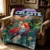 Игровое одеяло C-Celeste-e Throw, толстое, комфортное, фланелевое, для многоцелевого использования, в помещении, на улице, для дневного сна
