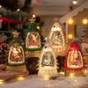 Christmas Tree Luminous Crystal Ball Ornament – Tabletop Snowing Night Light Decoration