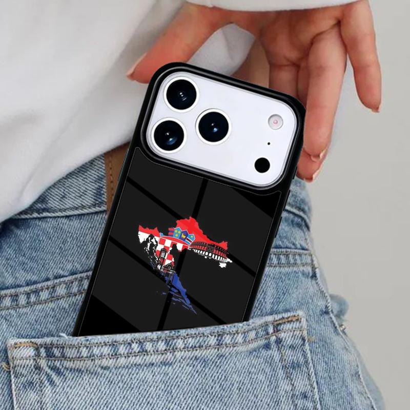 Хорватия Герб Флаг мягкий чехол для телефона для iPhone 16e 15 14 13 12 17 Pro Max Plus Air 17pro Чехол Coque