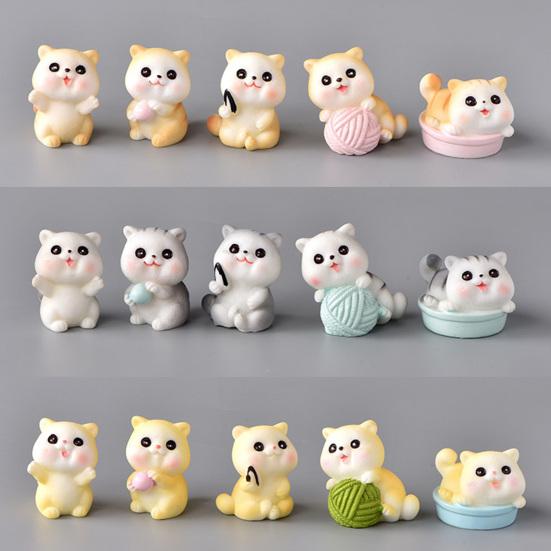 Lovley Eco-friendly Practical Decorative Widely Usage Cat Small Figurine Pet Miniatures