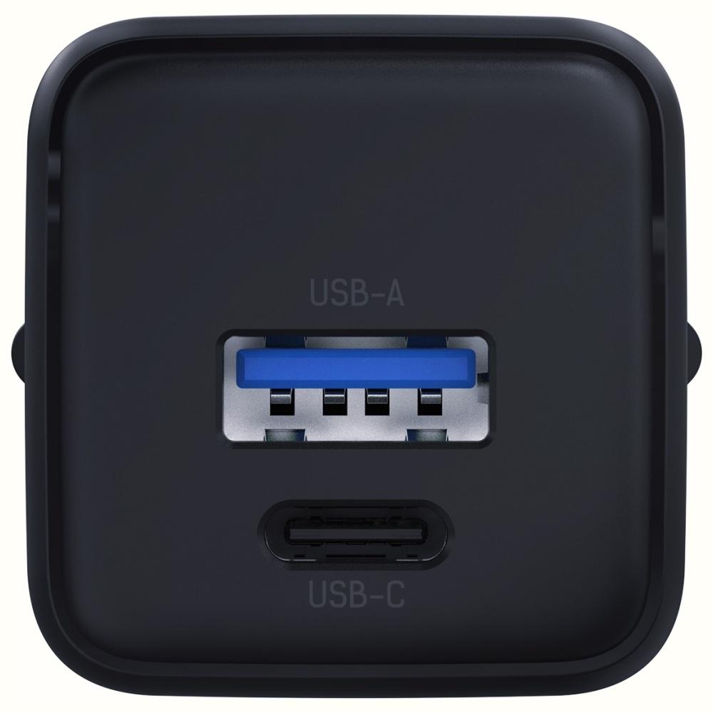Ładowarka sieciowa 20W 3MK GaN Power Delivery USB-C/USB-A Czarna
