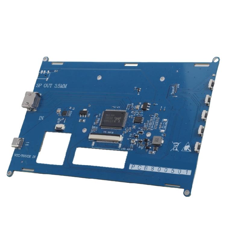 Промышленная 800X480/1024X600 50-контактная плата драйвера TTL ЖК-дисплея Вход HDTV Мониторинг автомобиля Сенсорная панель управления для 4B 3B+