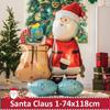 4D большой рождественский стоячий воздушный шар мультфильм Санта-Клаус снеговик рождественская елка фольгированные шары новогодняя вечеринка товары для украшения дома