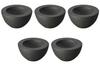 Set of 5 Stage Black 11cm Fruit Bowls X Small Bowls by Setomonohonpo [11 6cm]