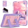 Compatible with Samsung Tab S10 Lite/S9 FE 11-inch Tablet Case, Shockproof Stand Cover, with Strap Full Protection