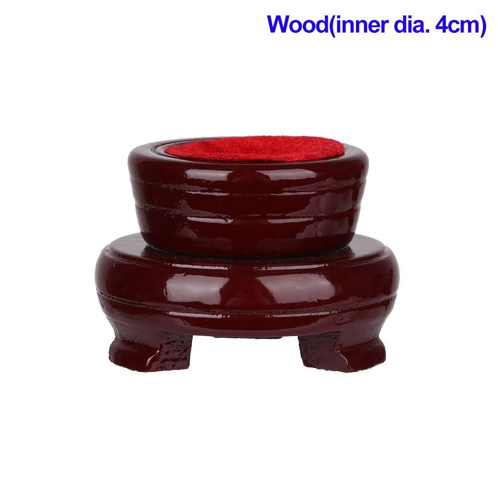 Natural Wood Holder Globe Base Miniature Display Stand Statue Pedestal Magic Sphere Holder Desktop Ornament For Crystal Ball Hot