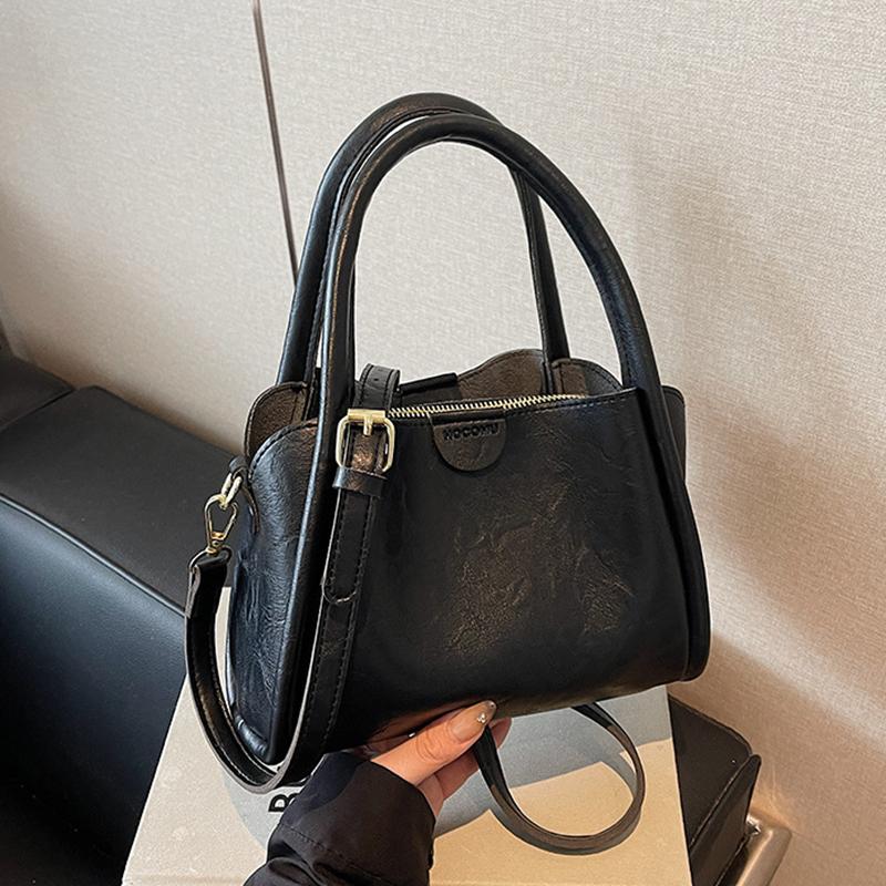 Женская новая сумка через плечо однотонная из искусственной кожи, модная повседневная сумка кроссбоди CLE