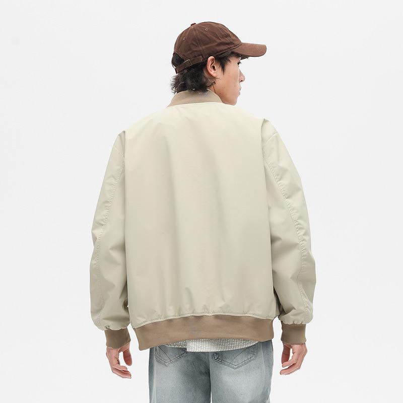 Jacket Men's Autumn and Winter Loose American Retro Tooling Functional Ruffian Handsome Flight Jacket