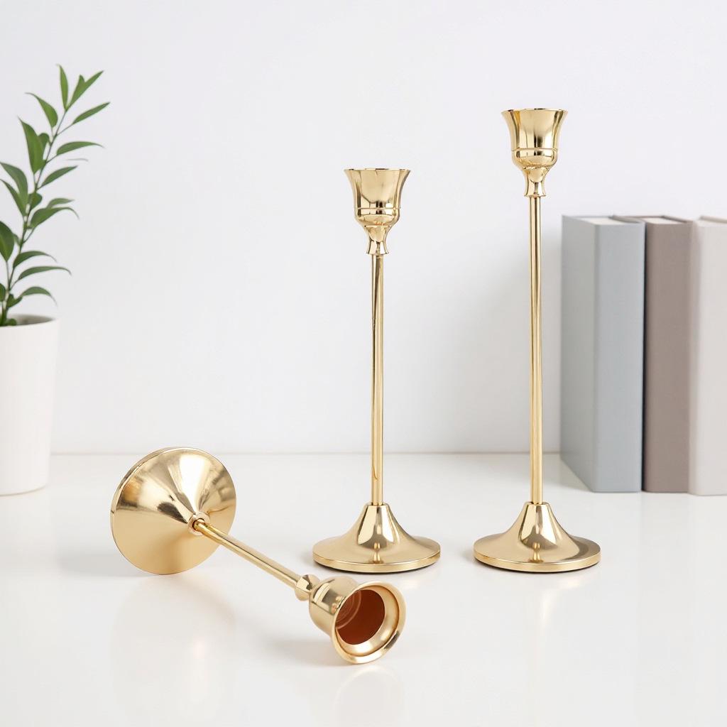 Европейский минималистичный подсвечник-украшение для ужина при свечах и свадебного декора