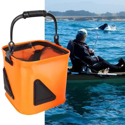 Портативное складное ведро для наживки, ведро для рыбалки, хранение рыболовных снастей для щуки, озера, морской форели, глубоководной морской воды, реки, пруда