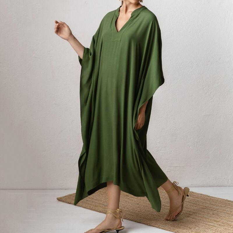 Женские пляжные платья, однотонные накидки для купальников, кафтаны, летние макси-халат, праздничные купальные костюмы