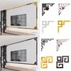 4PC Room Decoration Acrylic Waist Line Wall Decor 3D Mirror Sticker Corner Stickers Wall Stickers