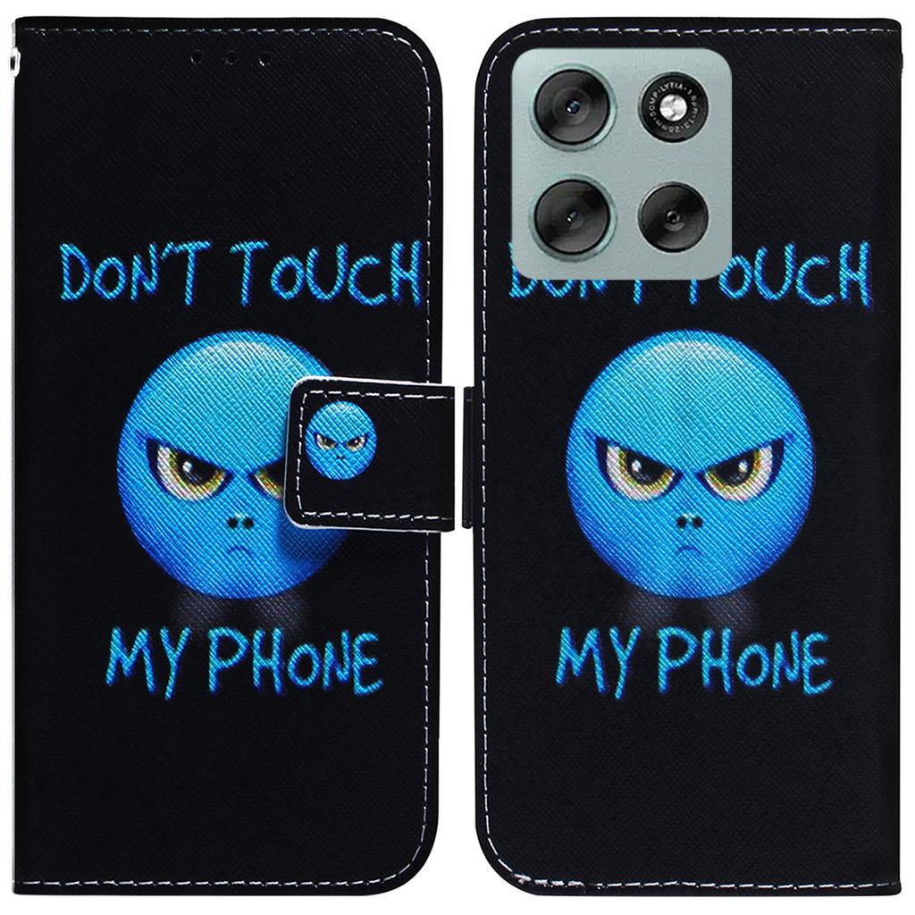 Для Motorola Moto G56 5G Чехол-кошелек Кожаный чехол для телефона с принтом