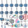 925 Silver Blue Eyes Butterfly Penguin Whale Cloud 12 Constellation Beads Fit Original Charms Bracelet DIY Women Jewelry