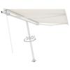 Retractable Awning - vidaXL - 350x250 Cm - Manual - UV Resistant - Cream