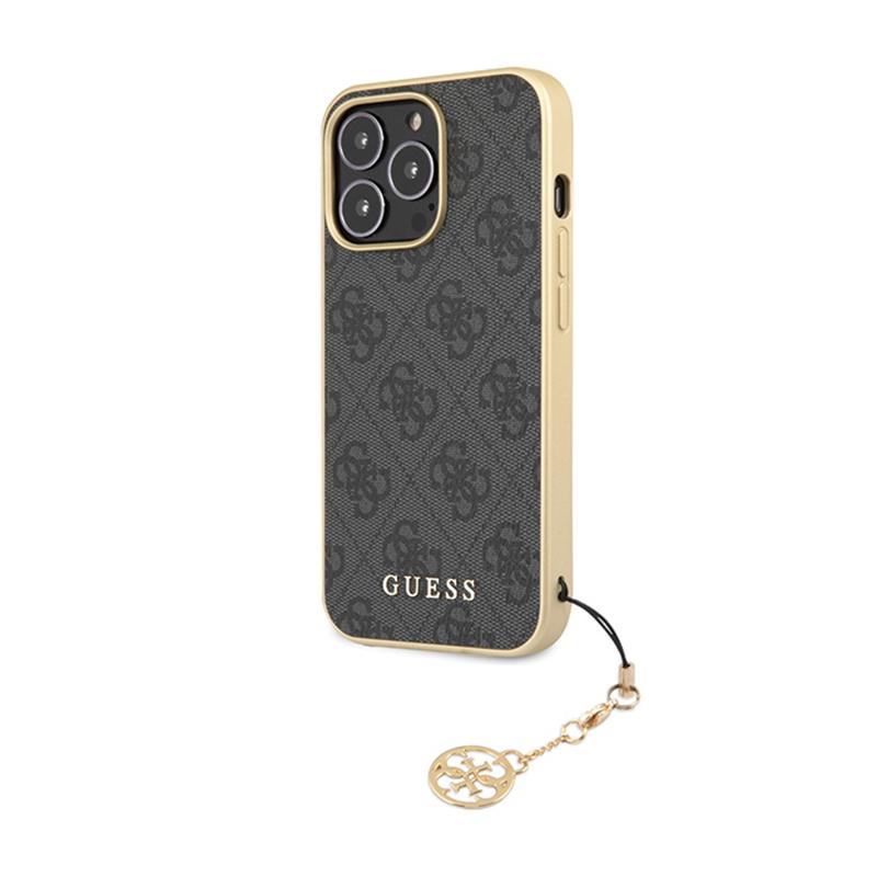 Guess 4G Charms Collection - Etui Iphone 14 Pro (Szary)