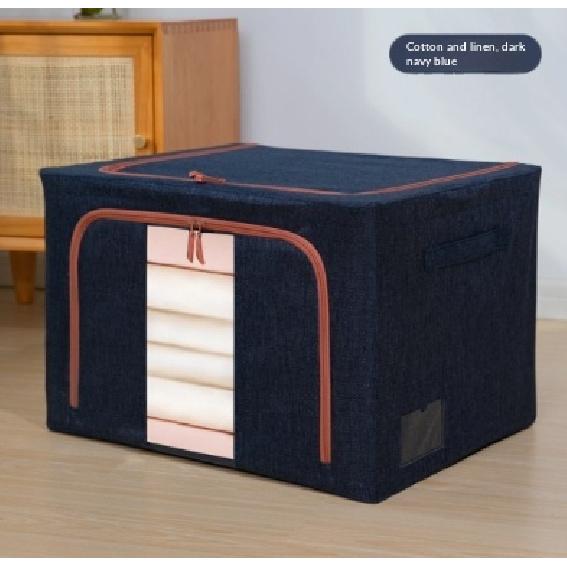 Thick Cotton Linen Storage Box Cloth Art Clothing Folding Wardrobe