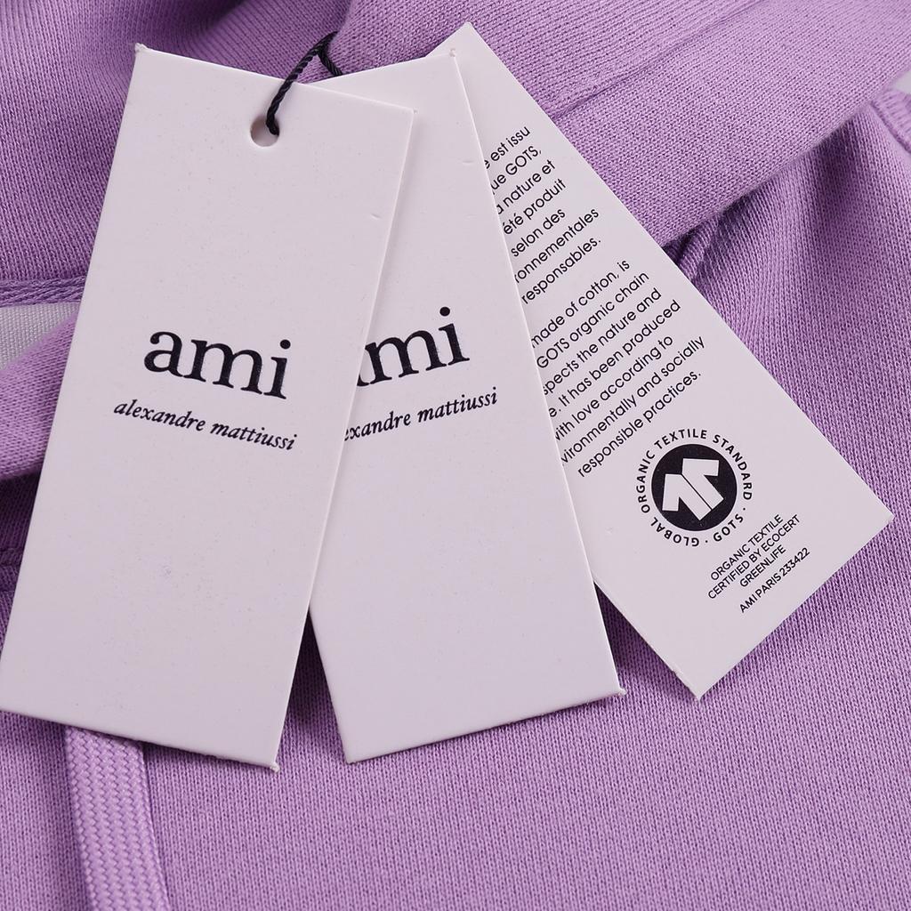 AMI 2025 Autumn and Winter New Embroidered High-quality Cotton Hooded Sweatshirt, Hoodie, Couple Pullover