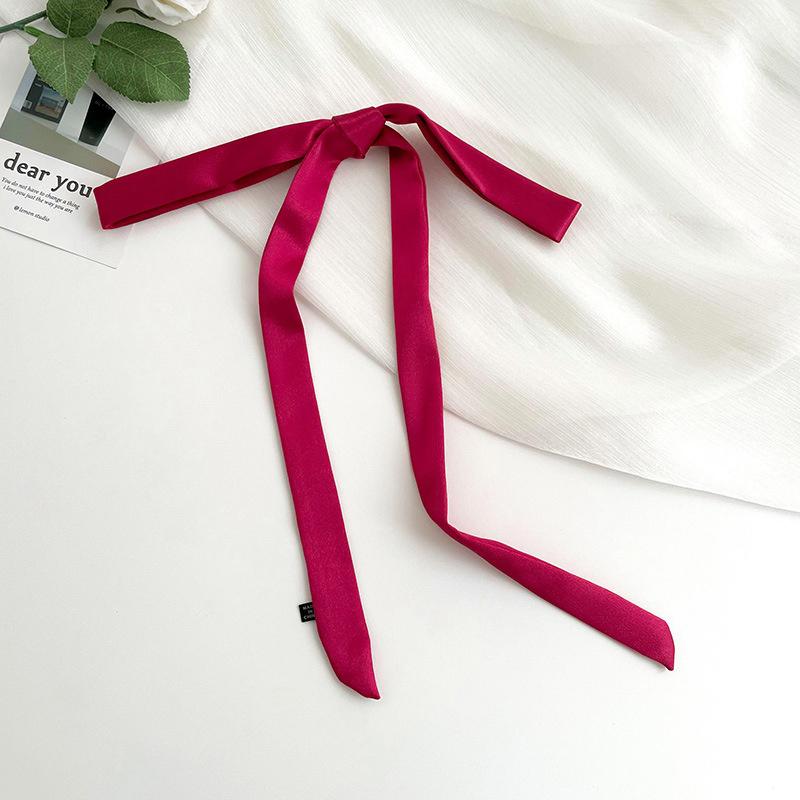 Роскошный Узкий Короткий Женский Шелковый Шарф Повязка для Волос Лента для Волос Шелковая Лента Маленькая Лента для Ручки Сумки Шарфы Косынка Женский Галстук