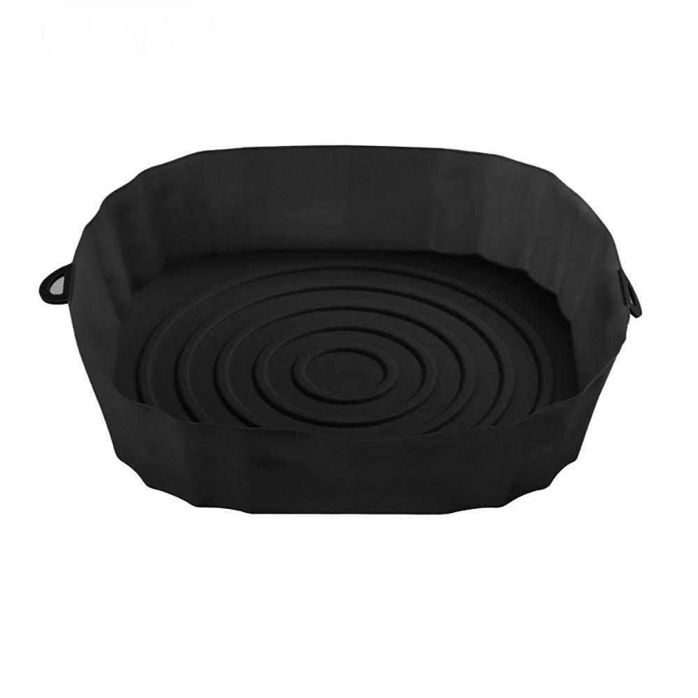 1Pcs For Air Fryer Air Fryer Silicone Pot Heating Baking Pan Baking Basket Soft Bakeware Liner