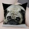 Мягкие и милые наволочки с декоративным принтом с обеих сторон из серии «Мопс», с изображением домашних животных, подходящие для автомобиля, дивана, дома, автомобильные наволочки,(1)