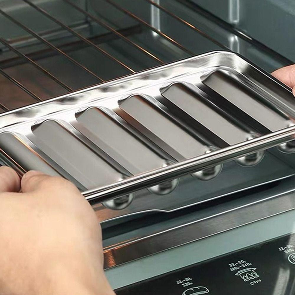 Кухонный 6-гнездный из нержавеющей стали Домашний DIY Аппарат для хот-догов Мясной Инструмент Форма для сосисок Пищевая добавка