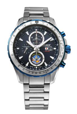 Часы Solar Chronograph Blue Impulse Model 10 ATM Water Resistant Silver [KENTEX] S802M-03 Мужские