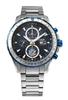Watch Solar Chronograph Blue Impulse Model 10 ATM Water Resistant Silver [KENTEX] S802M-03 Men's