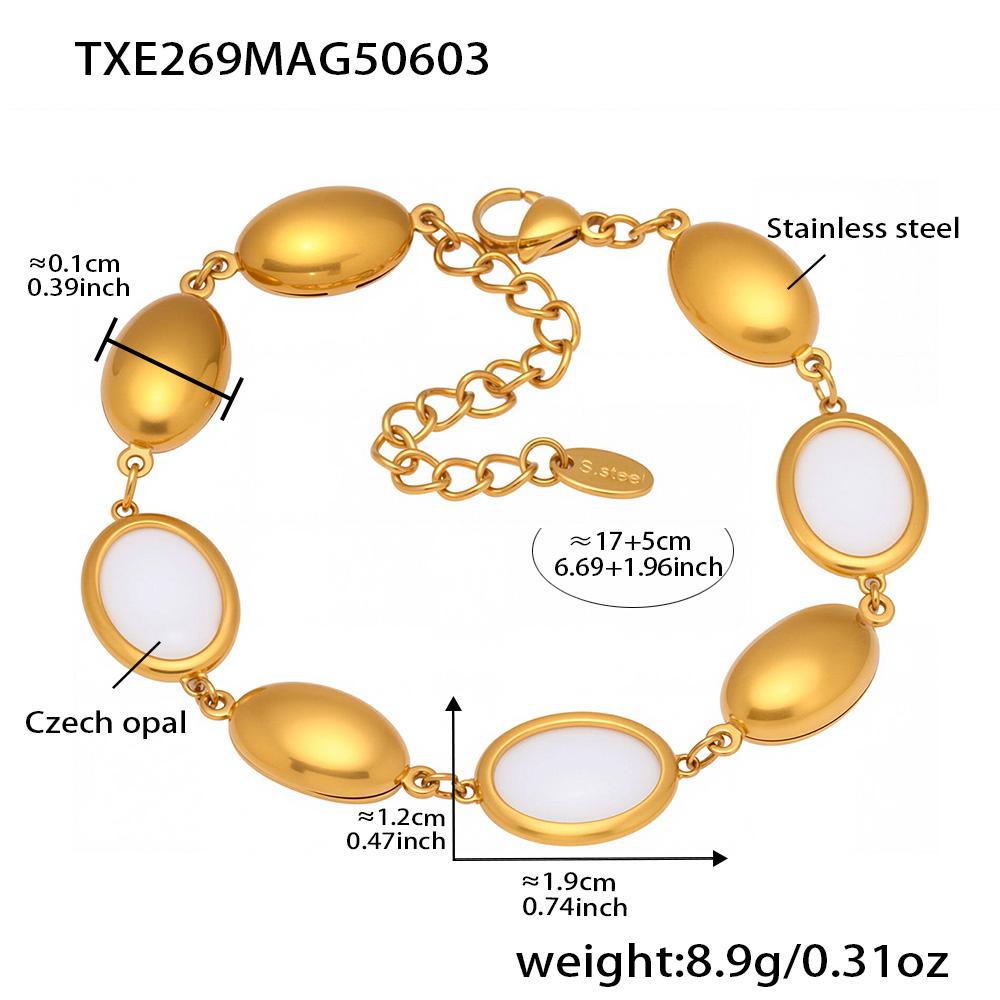 Уникальное ожерелье, браслет, серьги из нержавеющей стали с разноцветным опалом, matching браслеты, висячие серьги для женщин