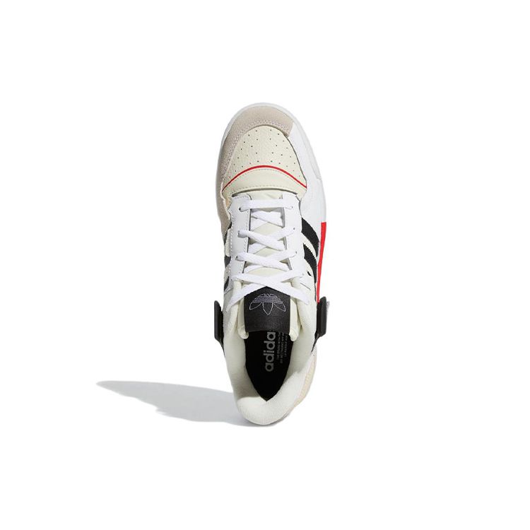 adidas Forum Exhibit Low White Ярко-красные кроссовки унисекс Cloud-White Core-Black GZ0937