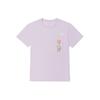 Vans T Shirts Women's Purple Crew Neck Moderate Straight Fit VN0A7TP3YEU