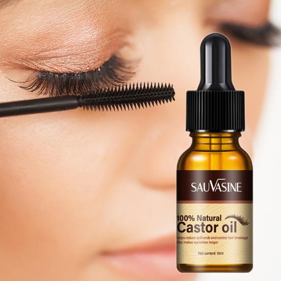 Yousheng 10 мл сыворотка для роста ресниц питательная активирует удлинение роста ресниц касторовое масло укрепляет существующие волоски лосьон для ресниц косметические принадлежности