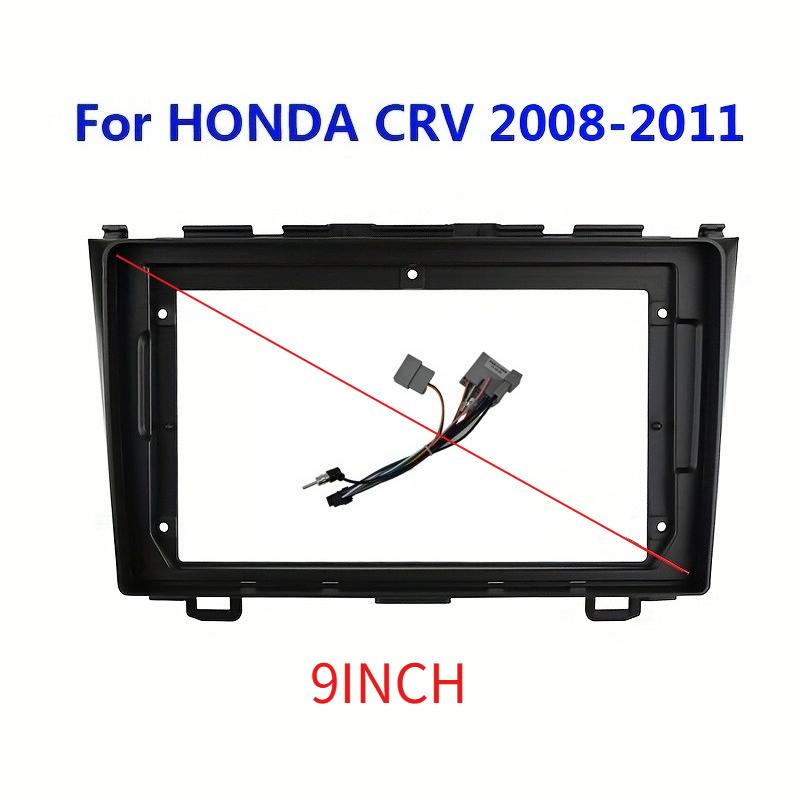 9-дюймовая автомобильная панель для Honda CRV CR-V 2008-2011 Панель приборной панели Комплект для установки Панель консоли Рамка-адаптер Декоративная рамка