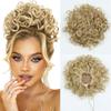 Synthetic Messy Bun Hair Piece Elastic Drawstring Loose Wave Curly Scrunchies Ponytail Hair Extensions Hair Bun For Women Daily Use