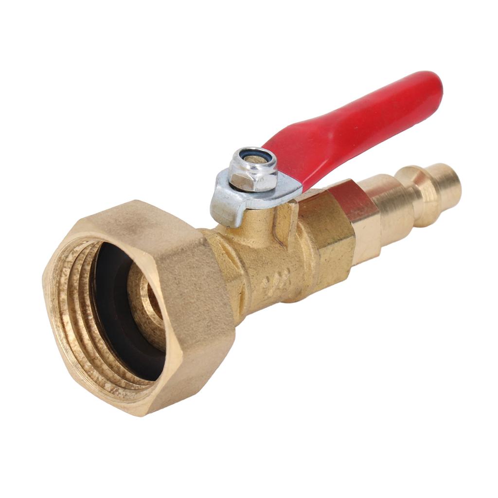Brass Winterize Blowout Adapter 14in Male Quick Connector 34in Male GHT Thread Garden Irrigation