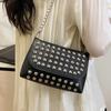 European and American Trends, Personalized Rivets, Simple Chain, Shoulder Mobile Phone Bag, Niche Design, Versatile, Foreign Style Messenger Bag, Bag