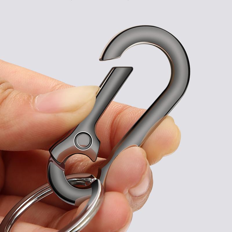 Мужская пряжка из нержавеющей стали в форме тыквы, брелок для ключей, зажим для ремня, антипотеряемая пряжка, подвесное украшение для автомобиля