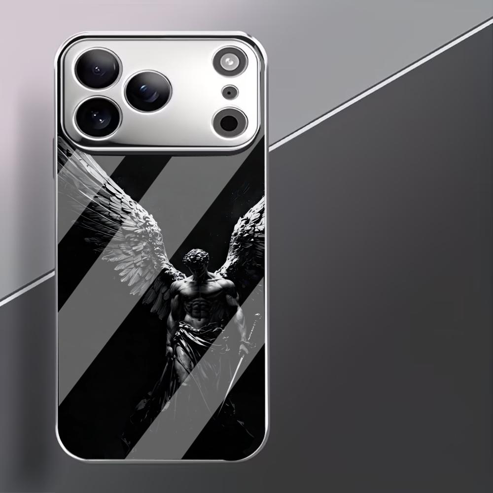Изысканные чехлы для телефона в стиле Архангел carcasa Smartphone Чехол для телефона из стекла для iPhone 17 16 15 14 13 12 11pm Pro Plus fundas