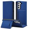 Magnet Card Case Etui Do Samsung Galaxy S22+ (S22 Plus) Pokrowiec Portfel Na Karty Kartę Podstawka Niebieski