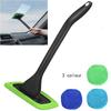 Windshield Cleaning Tool Windshield Cleaning Wand Auto Window Cleaner,Pieces Reusable Cloth Pads For Car Interior, Dirty Car Washing Brushes