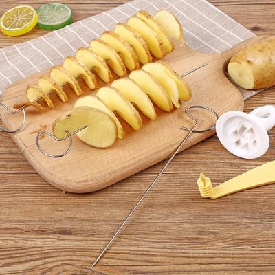 Спиральная картофелерезка, многофункциональная машина для приготовления картофельной башни, кухонный гаджет для спиральной картошки фри, спиралей из цуккини, огурца