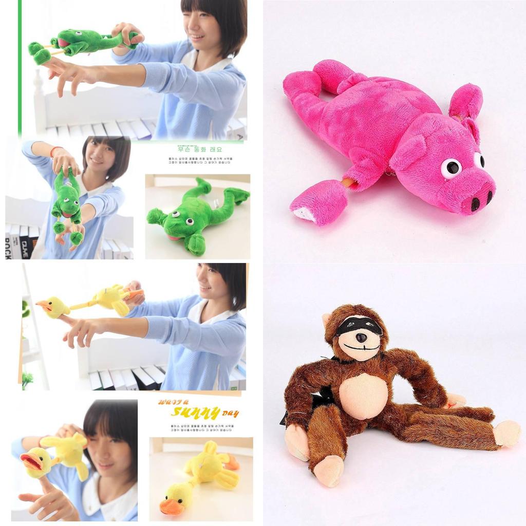 Soft Plush Stuffed Flying Monkey Chicken Frog Duck Pig Cow Animal Series Toy