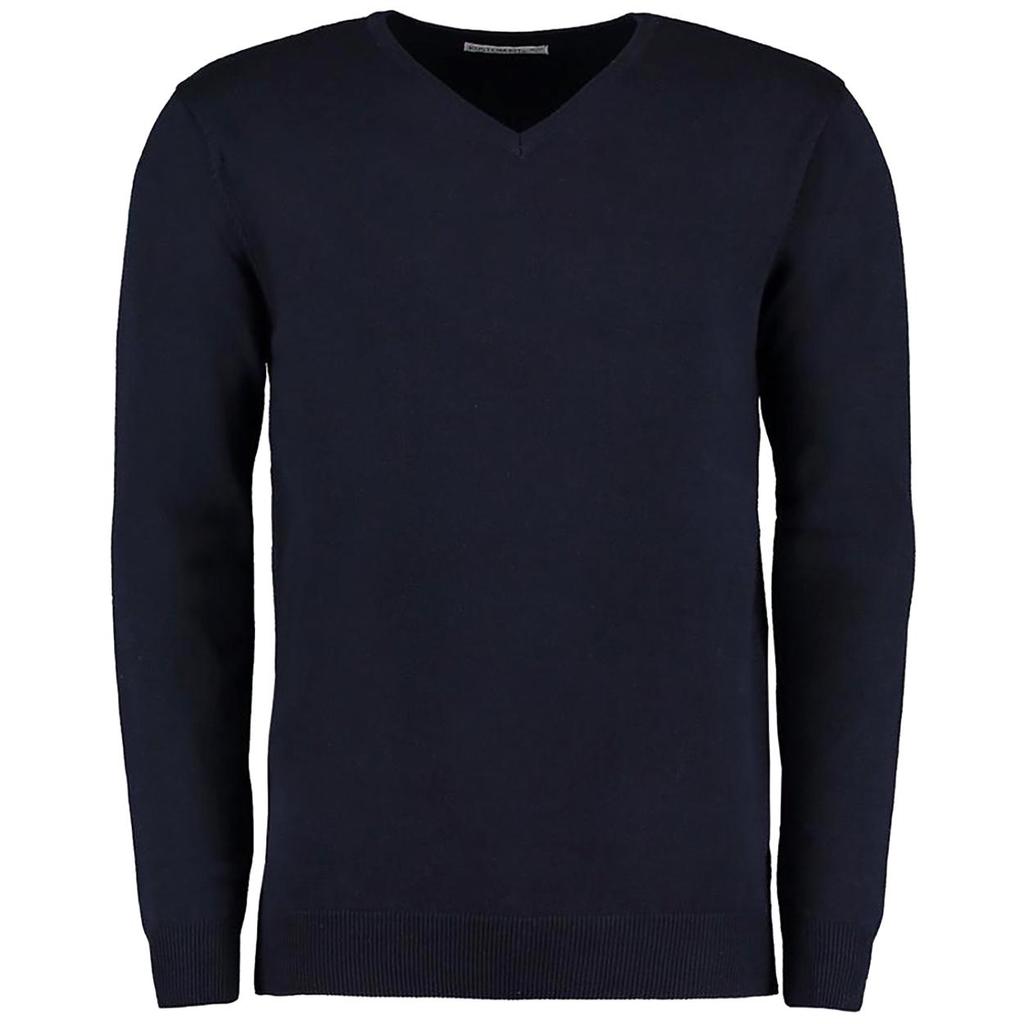 Kustom Kit Mens Arundel Long Sleeve V-Neck Sweater