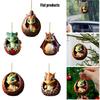 Cartoon Dragon Egg Car Hanging Decoration Christmas Tree Ornament Gift Acrylic/glass Material Cartoon Style Multiple Color Options Interior Car Decor